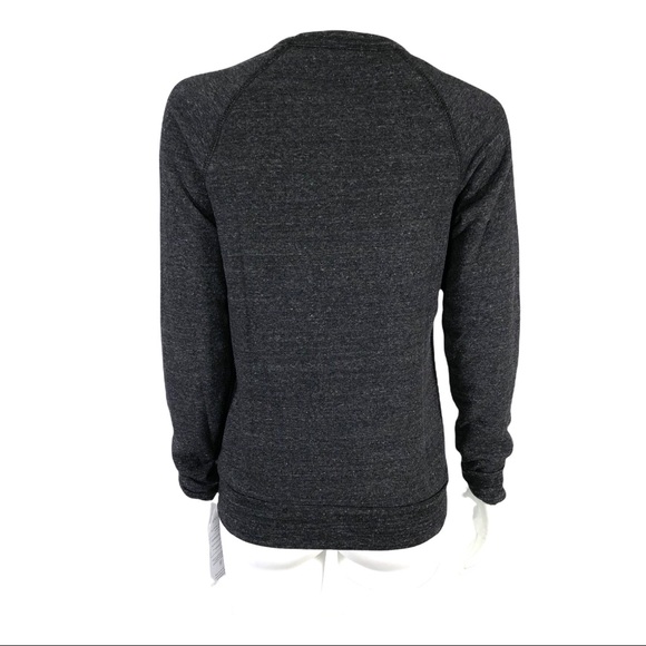 Bow & Drape Dark Gray Gold Sequin Sweatshirt SAY YOU'LL BE WINE Nordstrom - Picture 5 of 11